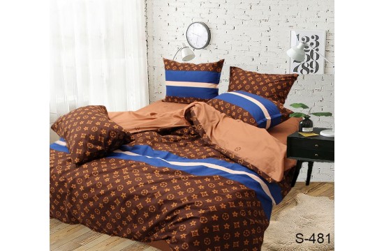 Комплект постельного белья семейный сатин с компаньоном S481 Таг текстиль