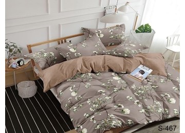 Семейный комплект постельного белья сатиновый с компаньоном S467 Таг текстиль