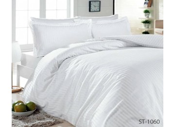 Double bed linen stripe satin LUXURY ST-1060