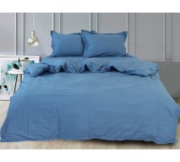 Комплект постельного белья семейный сатин Турция Blue Grey