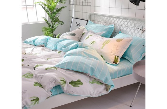 Bed linen satin euro maxi with companion S455 tm Tag textil