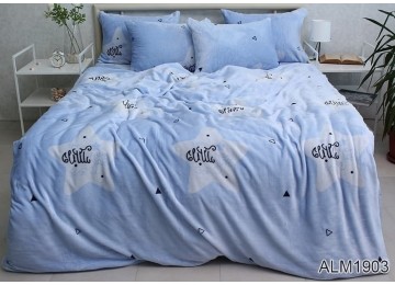 Warm velor double bed linen ALM1903