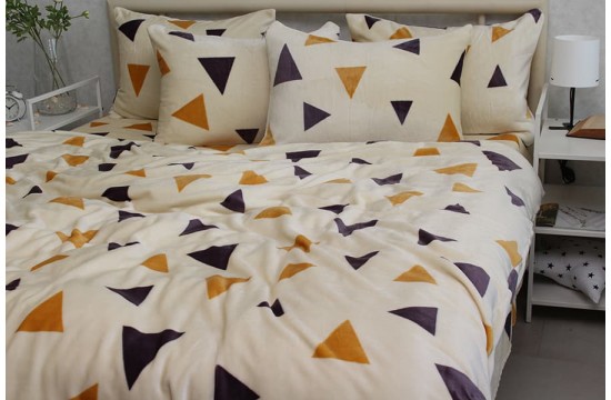 Warm velor one-and-a-half bed linen ALM1920