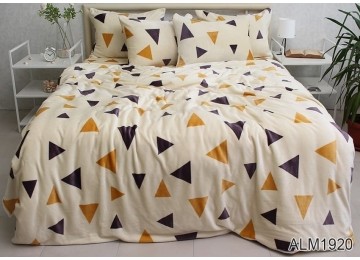 Warm velor double bed linen ALM1920
