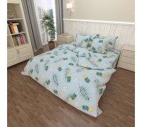 Bedding set Pineapple gray coarse calico one and a half