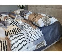 Norman organic cotton euro sheet set with elastic