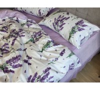 Satin PREMIUM, LAVENDER LILAC one-and-a-half set of fitted sheets