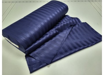 Stripe satin PREMIUM, BLUE BERRY 2/2 cm one and a half set of sheets with elastic