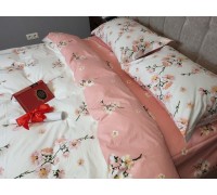 Bed linen Adagio coral cotton 100% double