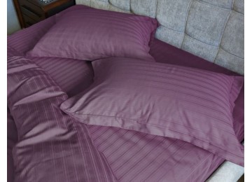 Bed linen MULTI satin stripe JUICY BERRY double