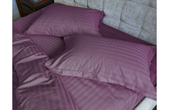 Bed linen MULTI satin stripe JUICY BERRY double