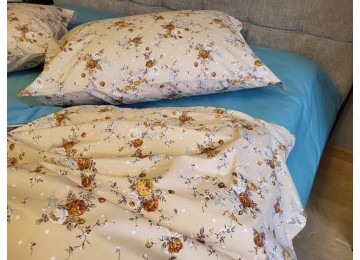 Bedding set Aelita 100% cotton family with elastic