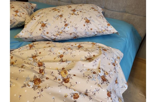 Bedding set Aelita 100% cotton family with elastic