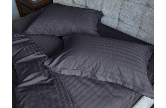 Bed linen MULTI satin stripe GRAFFITI one and a half with elastic