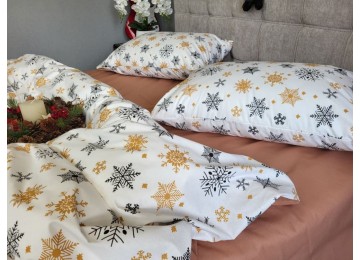 Bed linen Christmas night cotton 100% euro with elasticated sheet
