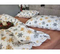 Bed linen Christmas night cotton 100% family with a sheet with an elastic band