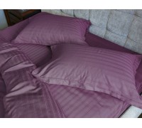 Bed linen MULTI satin stripe JUICY BERRY one and a half with elastic
