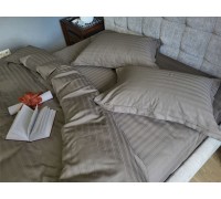 Bed linen MULTI satin stripe BREVE 50/70cm one and a half with an elastic band.