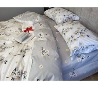 Bed linen Adagio gray cotton 100% one and a half