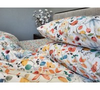 Landscape organic cotton one and a half fitted sheet set