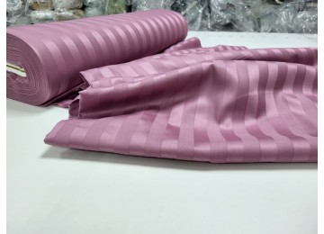 Stripe satin PREMIUM, FLOWER NECTAR 2/2cm family set sheet with elastic