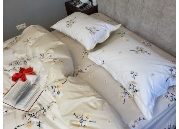 Bed linen Adagio beige cotton 100% double
