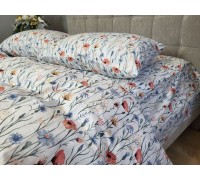 Wildflowers, Turkish flannel one-and-a-half sheet set with elastic