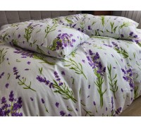 Lavender, Turkish flannel euro fitted sheet set