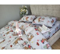 Santa's helpers, Turkish flannel one-and-a-half sheet set with elastic