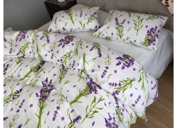 Bed linen Lavender Turkish one-and-a-half flannel with an elastic band.