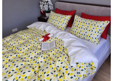 Bed linen LEMONS Turkish flannel one and a half