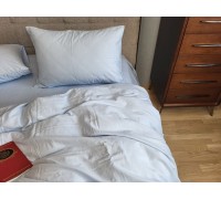 Bed linen Sky blue Turkish flannel euro