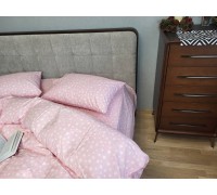 Постельное белье Зари розовые турецкая фланель двуспальное на резинке