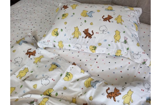 Bed linen Winnie cotton 100% for teenagers with elasticated sheet