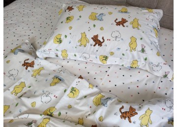 Bed linen Winnie cotton 100% one and a half on an elastic band.