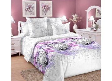 Bed linen percale Venice walk, double bed Comfort textiles