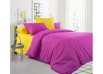 Bed linen Eco 12 + 11, one and a half percale with elastic band Comfort textile