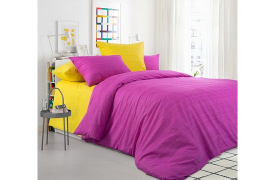 Bed linen Eco 12 + 11, one and a half percale with elastic band Comfort textile