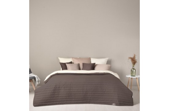 Bedspread Luxury Style New, chocolate/beige (220/240 cm)