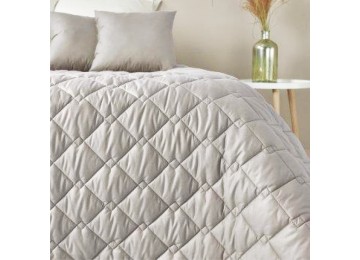Bedspread Style Cube, St. gray/milk TM Idea (140/210 cm)
