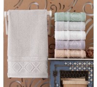 Towel set 2 pieces VIP COTTON, mother-of-pearl