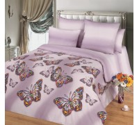 Double bedding set made of poplin Glamor with elastic band