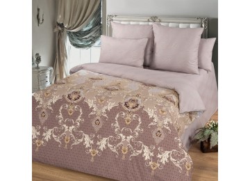 Bedding set from poplin Milan Euro with elastic band