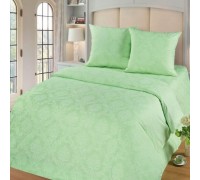 Poplin bedding set Emerald one and a half with elastic band