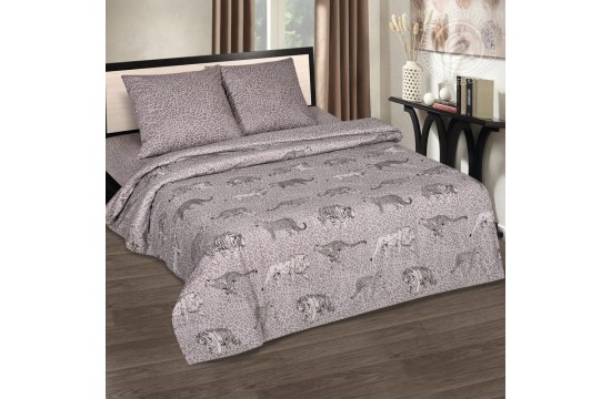 Pride double bedding set made of poplin with elastic band