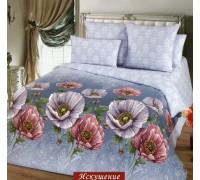 Bed set from poplin Temptation double with elastic band
