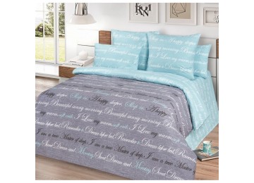 Poplin bedding set Letter one and a half