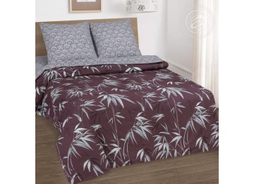 Комплект постельный из поплина Бамбук семейный с резинкой