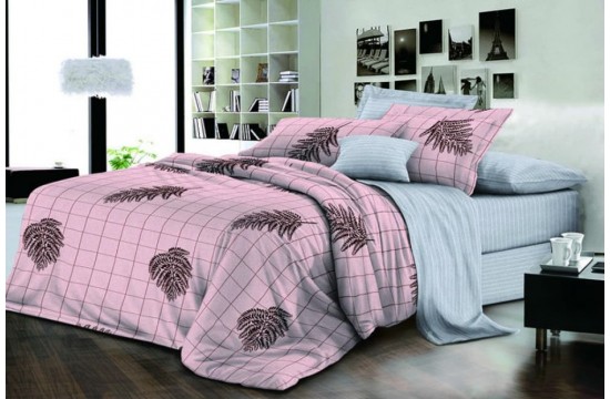 Bed linen ranforce Fern, family elasticated Comfort textile