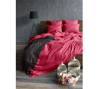 Bed linen stripe satin CHERRY one and a half Comfort textiles